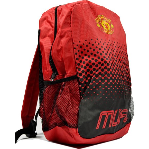 Official Manchester United FC Red/Black Backpack - Picture 2 of 2